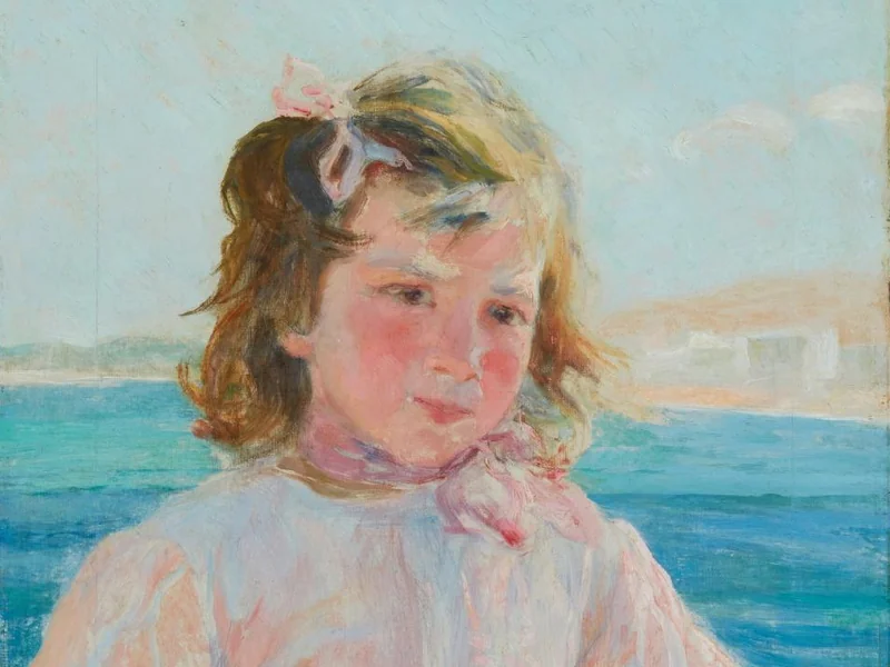 1876-Lluïsa Vidal i Puig - Ritratto di una ragazza bionda